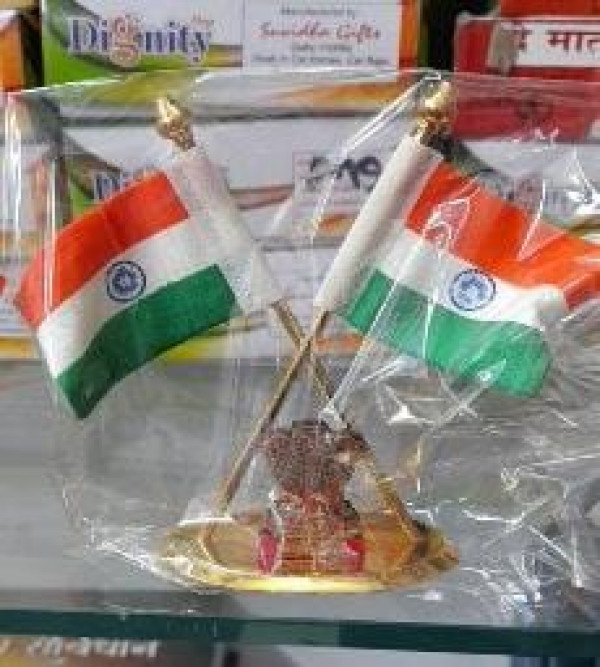 Metal Indian Flag Stand